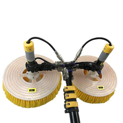 Photovoltaic Dual Head Electric Solar Panel Brush Cleaner Equipment 3.5M/5.5M/7.5M