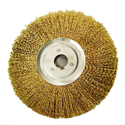 Parallel 200 * 25mm Hole Steel Wire Wheel 0.3mm Wire Extended Steel Wire Wheel 8 Inches