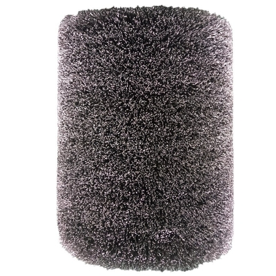 Roller Brush Cylindrical Industrial Cleaning Rust Scale Polishing Steel Wire Finishing Wheel
