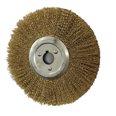 Parallel 200 * 25mm Hole Steel Wire Wheel 0.3mm Wire Extended Steel Wire Wheel 8 Inches