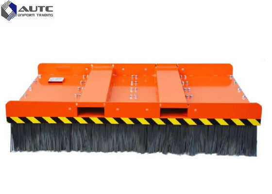 Flexible Forklift Brush Sweeper Industrial Cleaning Broom Outdoor Push Brush