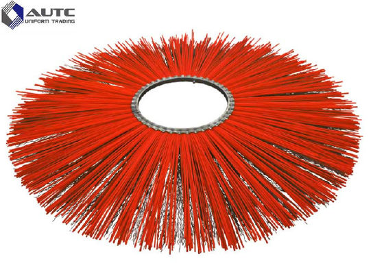 Galvanized Iron Snow Sweeper Brush Crimpled Steel Wire Mixed Rotary Flat Ring