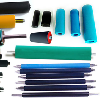 Professional Molded Silicone Rubber Roller For Printing Machine Factory Heat Resistant Closed Cell Silicone Rubber Roll