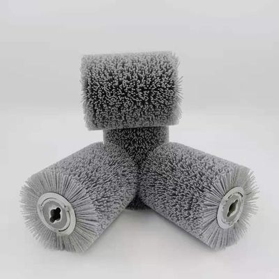 46-100 Grit Fine Nylon Corded Cylinder Wheel Brush Sanding For Wood Surface Treatment