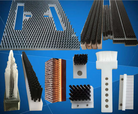 PBT Filament Gate Shockproof Flat Lath Metal Channel Strip Brushes