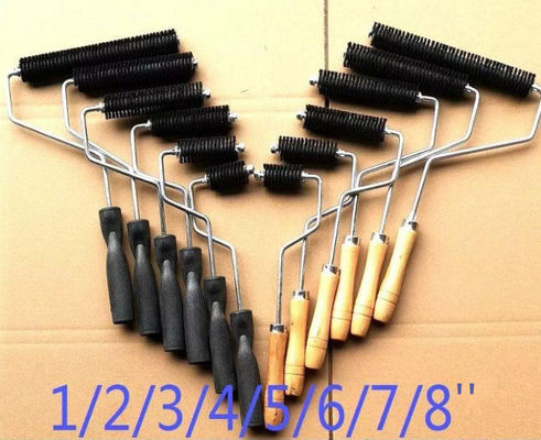 FRP Lamination Rubber Roller With Wooden Handle