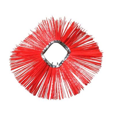 PP Wires Convoluted Wafer Brushes For Bobcat Skid Steer Loader Attachment Sweeper