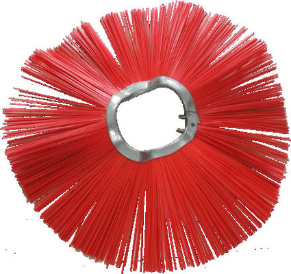 PP Wires Convoluted Wafer Brushes For Bobcat Skid Steer Loader Attachment Sweeper