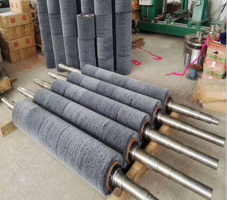 Grinding Sander Brush Roller Abrasive Wire Steel Wire Roller Steel Wire Polishing Brush Roller