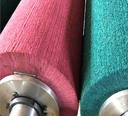Scouring Cloth Polishing Roller Non Woven Cloth Grinding Brush Roller High Temperature Resistant